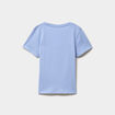 T-shirt &agrave; manches courtes Les Sisters bleu fille