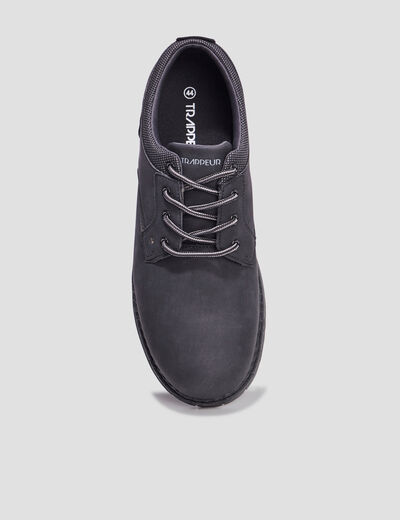 Derbies à lacets semelle crantée noir homme