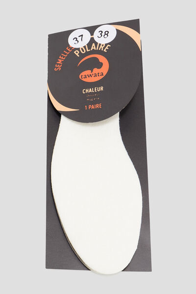 Semelles thermiques Tawata blanc mixte