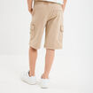 Bermuda cargo coton beige garçon