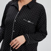 Chemise de nuit liquette noir femme grande taille