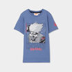 T-shirt manches courtes Naruto Kakashi bleu garçon