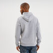 Sweat molleton &agrave; capuche hoodie gris clair homme