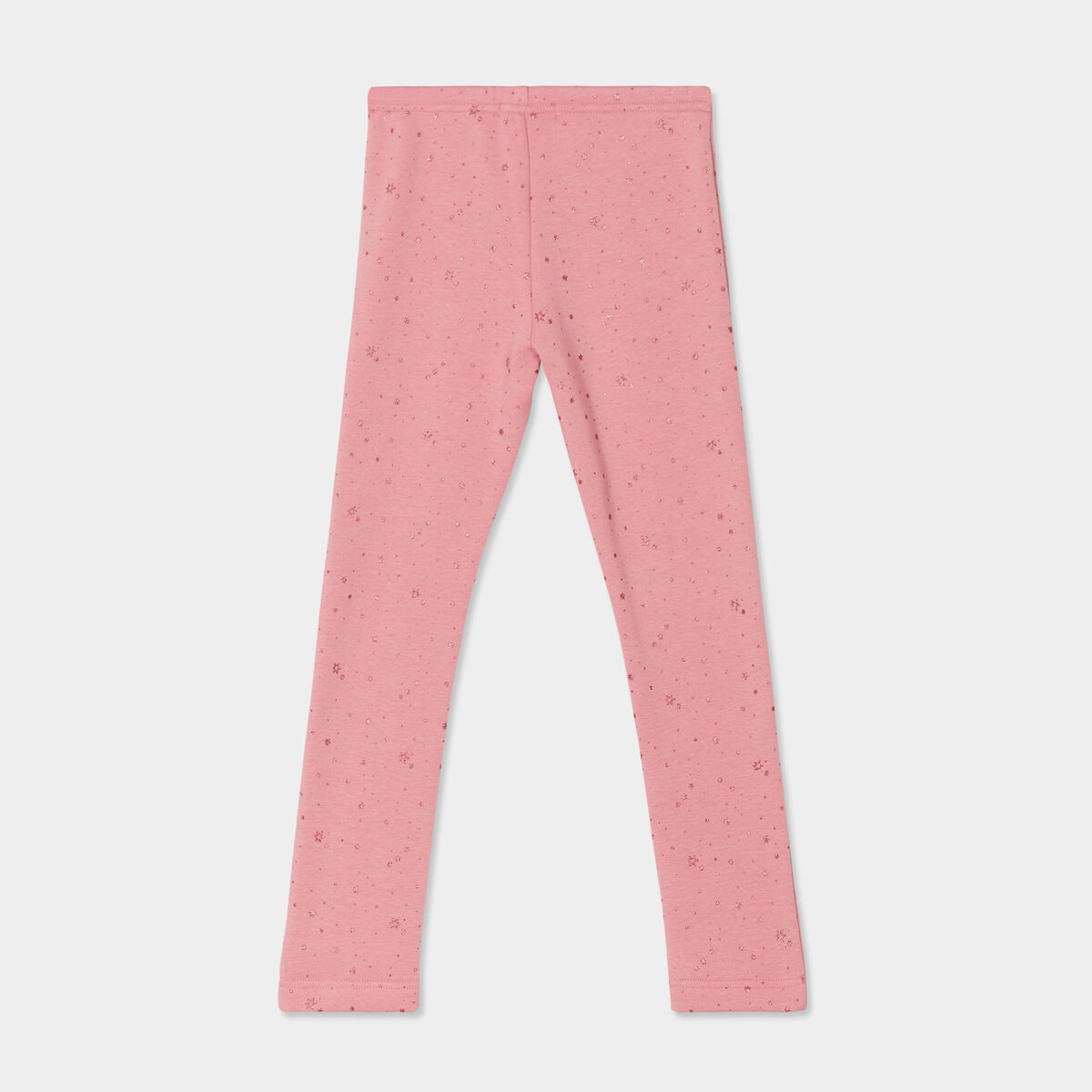 Legging doubl&eacute; chaud vieux rose fille