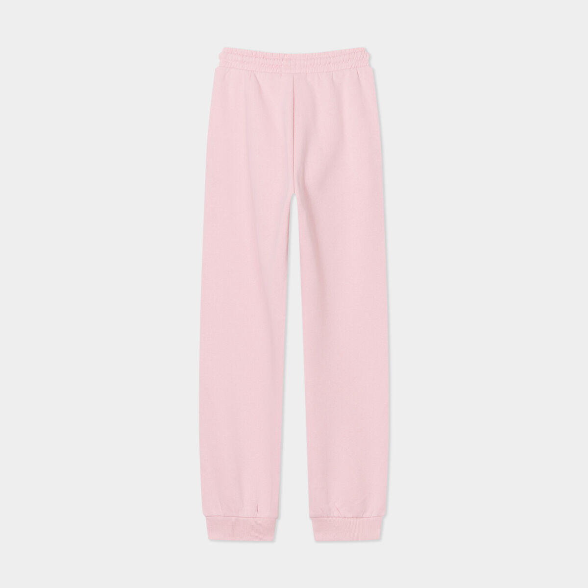 Pantalon de jogging droit rose clair fille