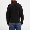 Gilet effet sherpa zippé noir homme