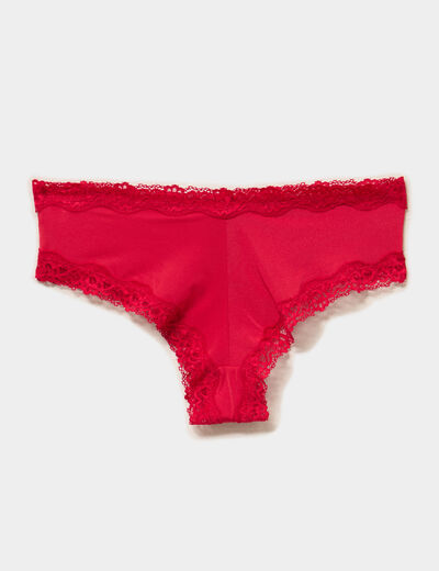Lot 3 culottes hipster rouge femme