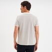 Polo droit manches courtes coton blanc homme