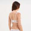 Soutien-gorge bandeau dentelle blanc femme