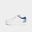 Tennis basses à scratchs Puma Caven blanc garçon
