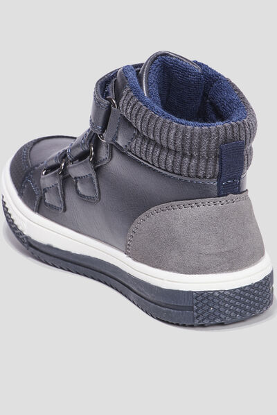 Baskets montantes Creeks Kamil bleu marine garçon