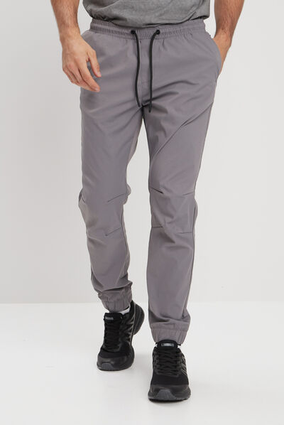 Pantalon de jogging taille à coulisse gris foncé homme