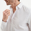 Chemise droite repassage facile blanc homme