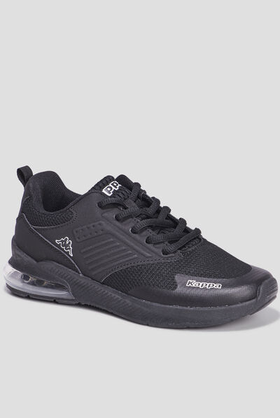 Baskets running à lacets Kappa Myagi noir garçon