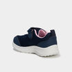 Baskets running &agrave; scratchs bleu marine fille