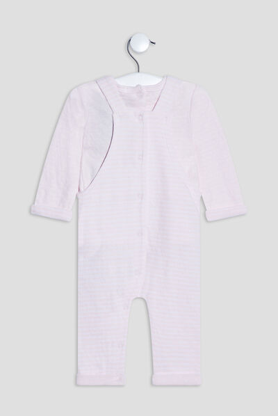 Ensemble 2 pièces rose clair bébé fille
