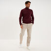 Pantalon chino droit confort sable homme