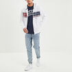 T-shirt oversize manches courtes Creeks bleu marine homme