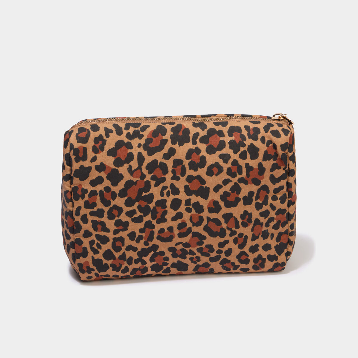 Trousse de toilette motif animalier sable mixte