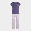 Ensemble pyjama 2 pièces rose femme grande taille