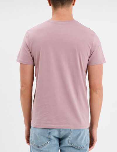 T-shirt en coton manches courtes parme homme