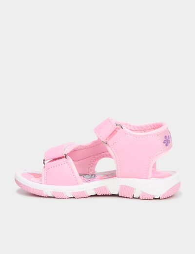 Sandales à scratchs Vaiana rose fille