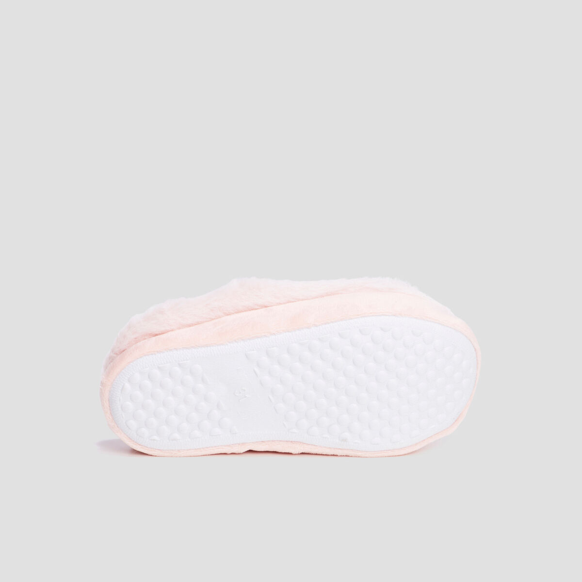 Chaussons mules fausse fourrure rose fille