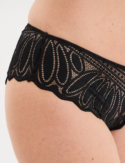 Shorty dentelle noir femme