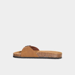 Mules avec boucles marron clair homme