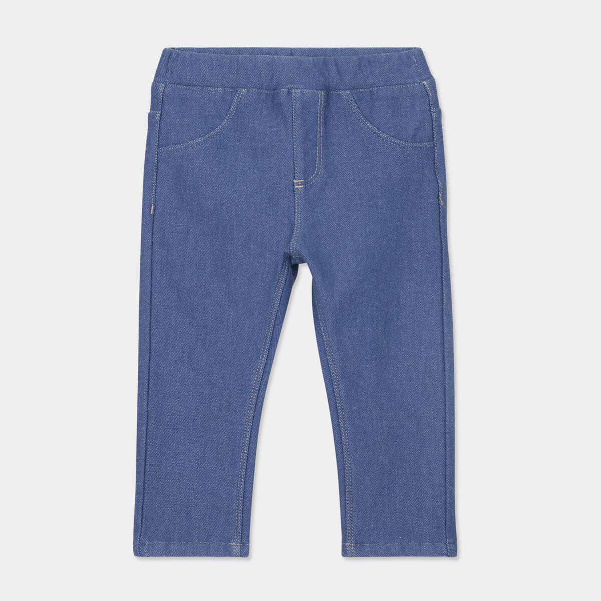 Tregging en jean taille &eacute;lastiqu&eacute;e denim double stone b&eacute;b&eacute; fille