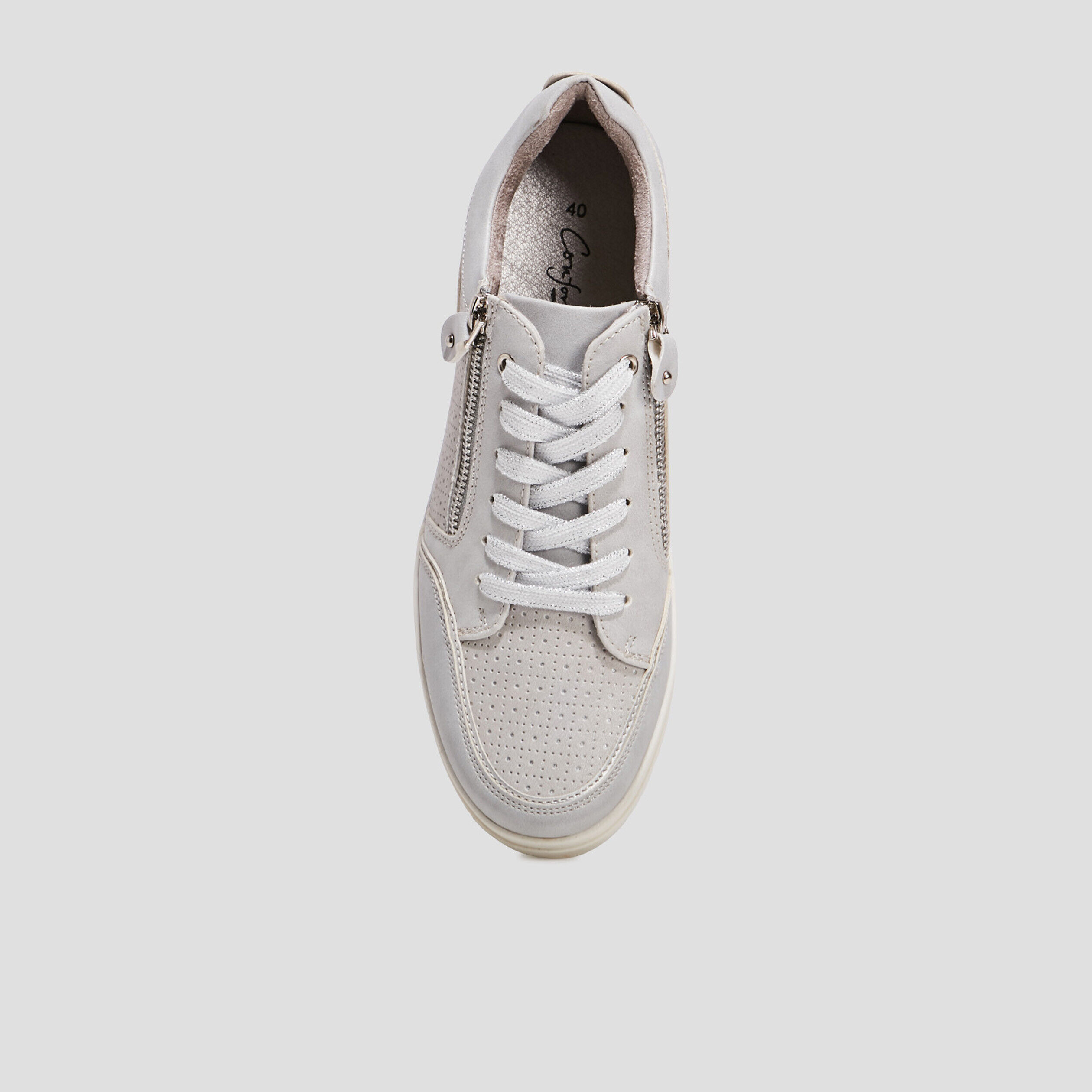Chaussures Gris femme pas cher La Halle