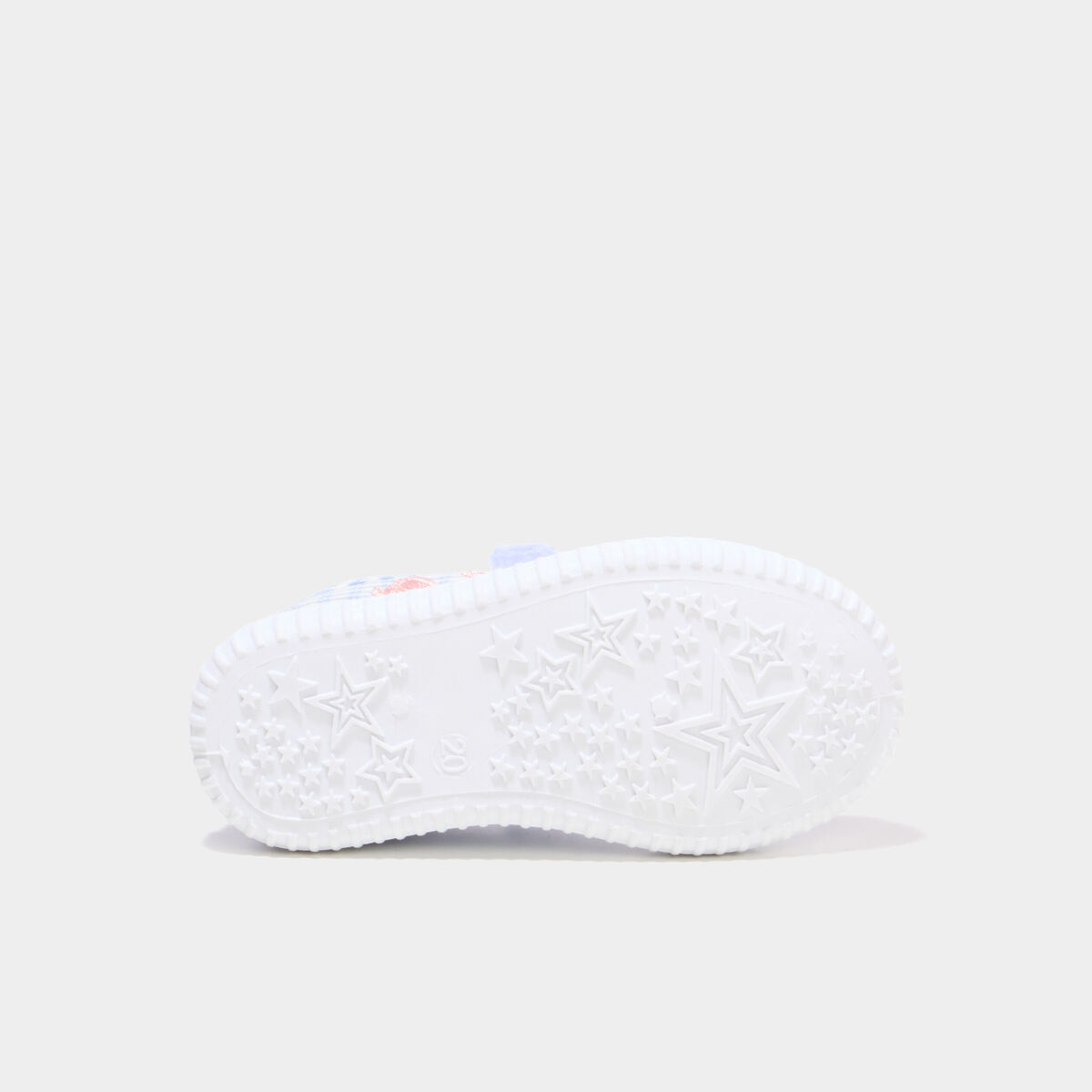 Tennis basses toile semelle souple bleu ciel b&eacute;b&eacute; fille
