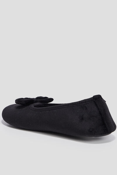 Chaussons ballerines Isotoner noir femme