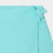 Jupe-short droite bleu turquoise fille