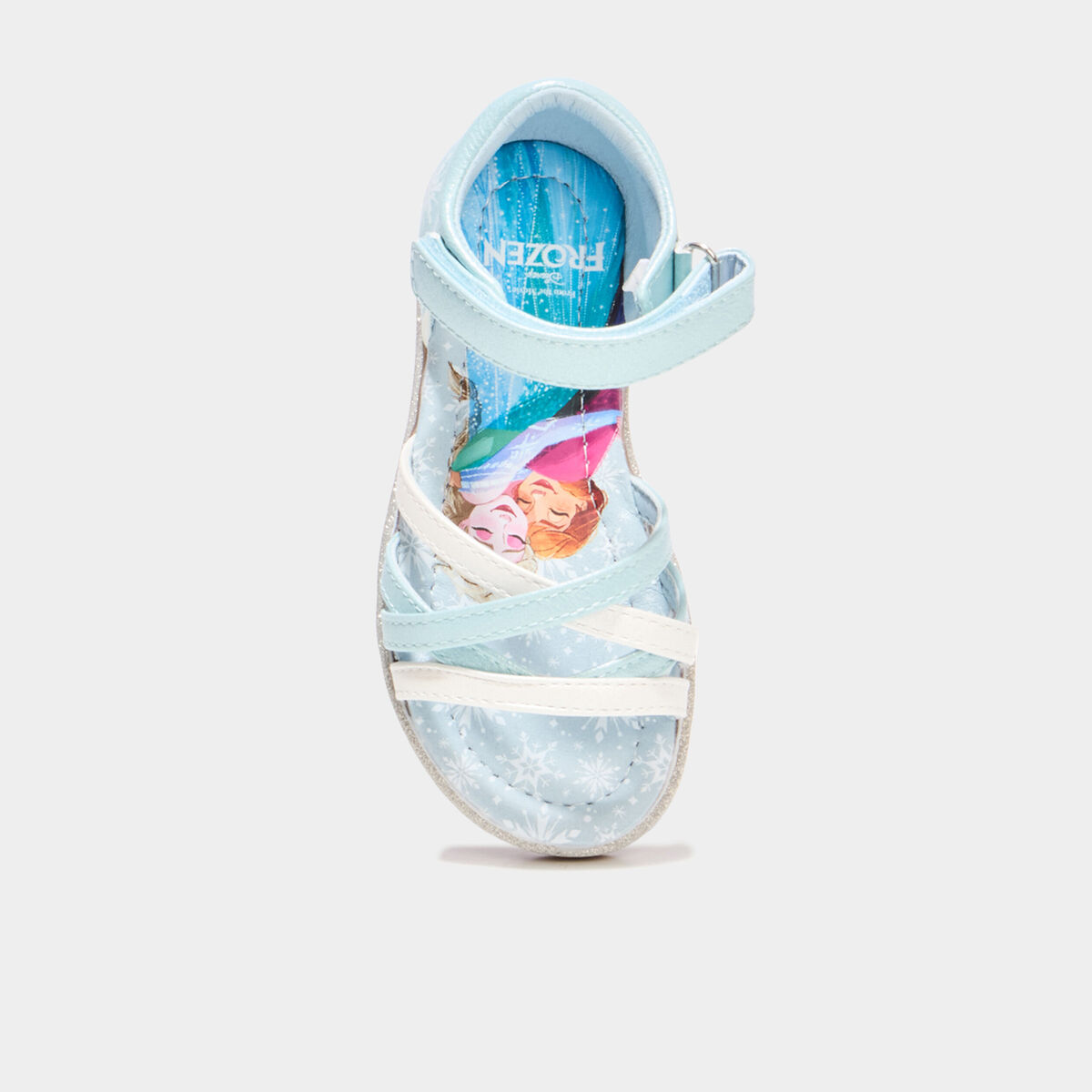 Sandales multibrides Reine des neiges bleu fille