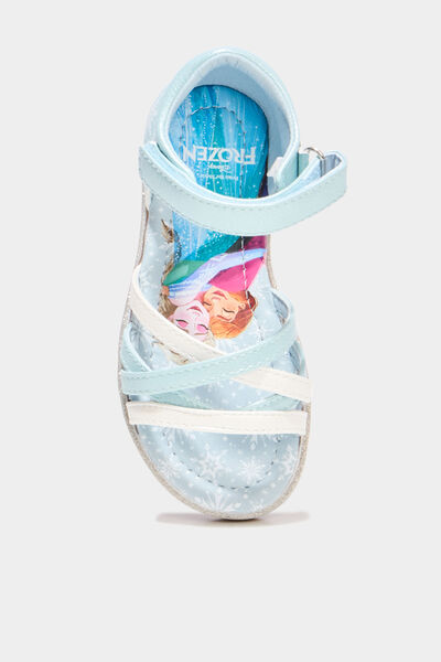 Sandales multibrides Reine des neiges bleu fille