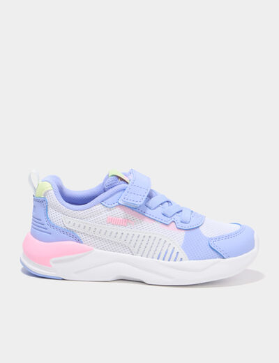 Baskets running &agrave; scratchs Puma XRAY violet fluo fille