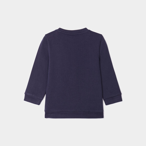 Sweat manches longues Bob l'éponge coton bleu marine bébé garçon