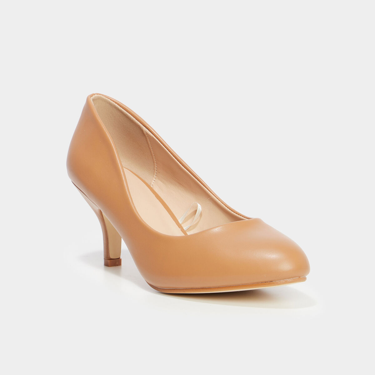 Escarpins iris&eacute;s marron clair femme