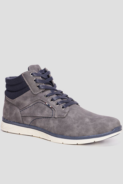 Bottines à lacets Bolanito gris homme
