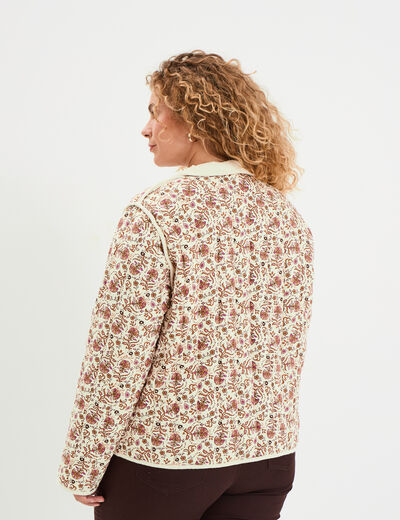 Veste matelassée réversible blanc femme grande taille