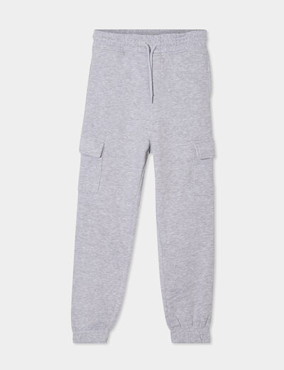 Pantalon de jogging cargo gris clair garçon
