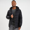 Blouson à capuche zippé noir homme
