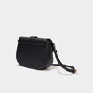 Sac besace en bandouli&egrave;re noir femme
