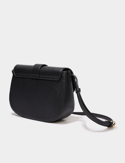 Sac besace en bandouli&egrave;re noir femme