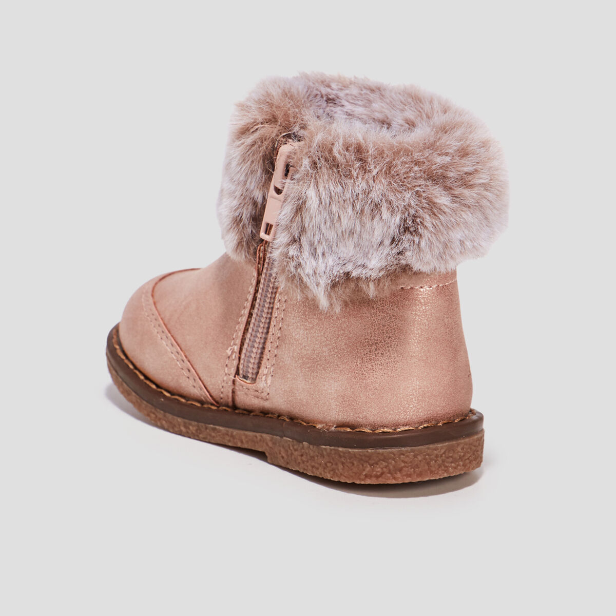 Bottines Lulu Castagnette rose bébé fille