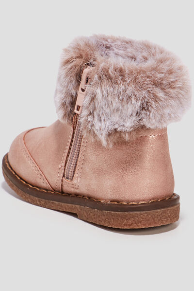 Bottines Lulu Castagnette rose bébé fille