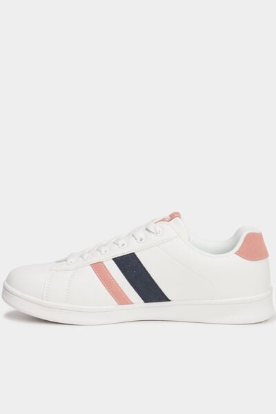 Baskets &agrave; lacets blanc femme