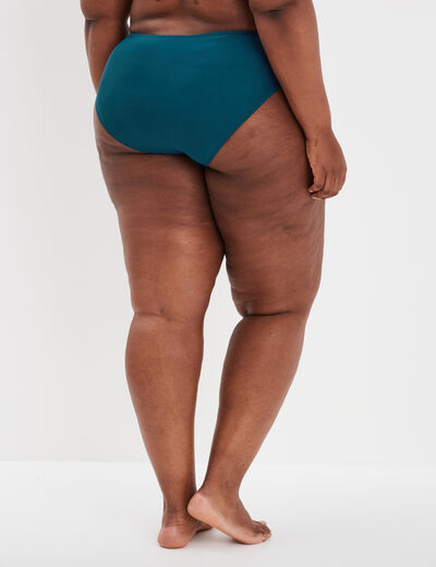 Bas de maillot de bain bleu canard femme grande taille