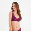 Soutien-gorge foulard paddé dentelle rouge femme